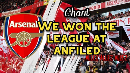 We Won The League At Anfield Lyrics