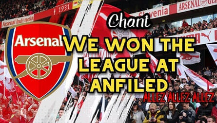 We Won The League At Anfield Lyrics